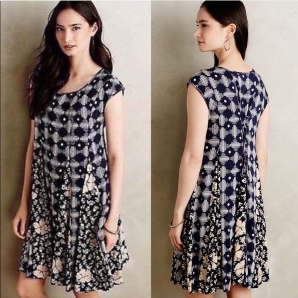 Maeve by Anthropologie Indiga lkat Floral Dress XS